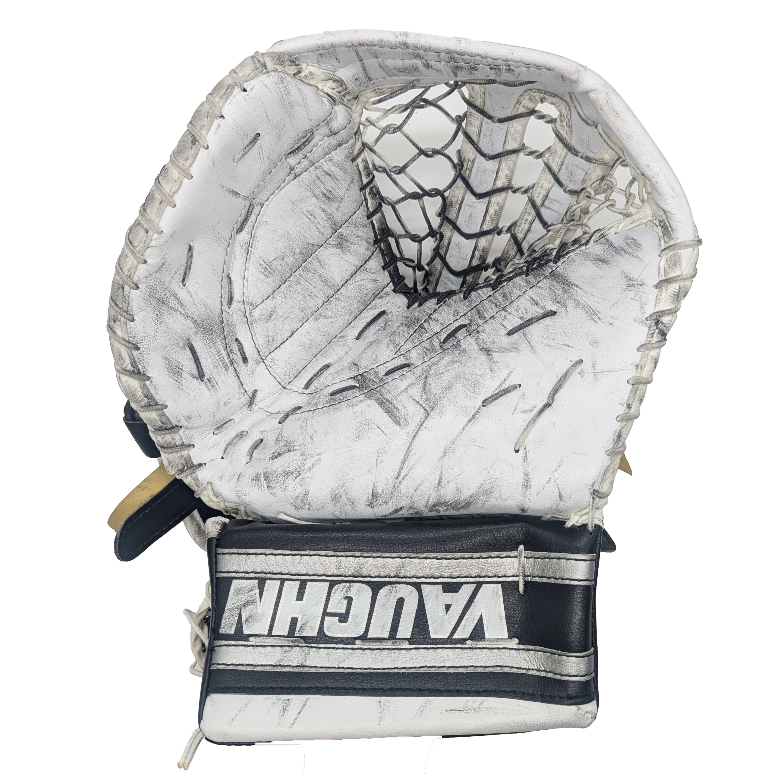 Vaughn V6 2000 Pro - Gant de gardien droitier d'occasion (blanc/noir)